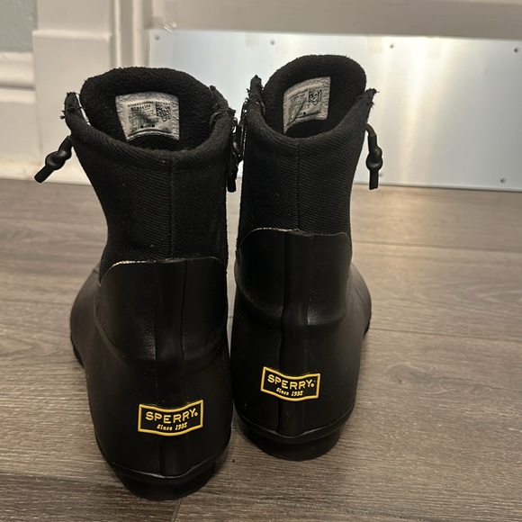 Men’s Sperry Boots Black Excellent used condition size 12M - Picture 4 of 4